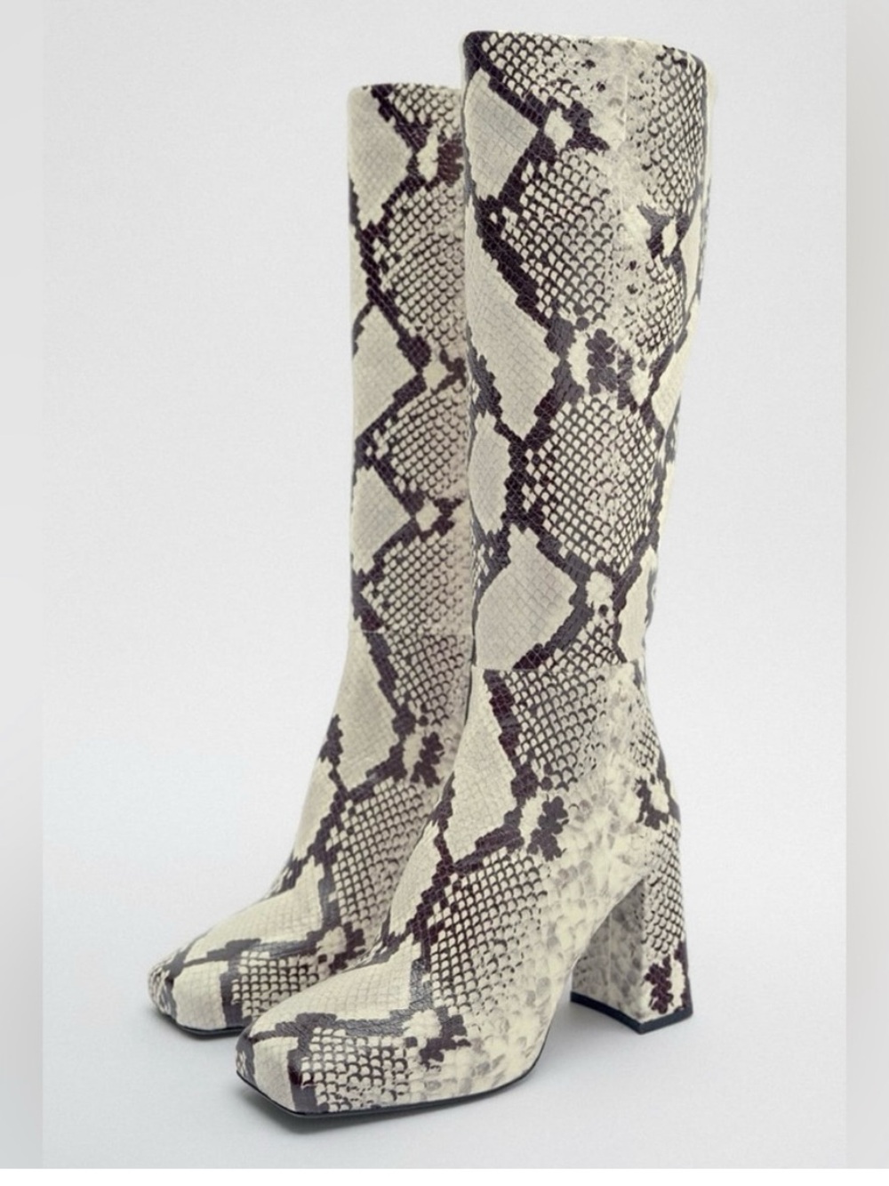 Zara Snakeskin Tall Boots ( Bloggers Fav)